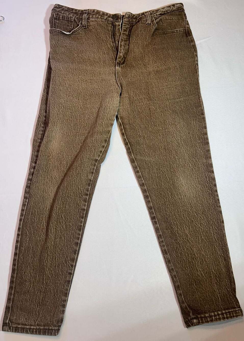 Watch L.A. Vintage High-Rise Brown Denim Jeans Women's Size 21/22